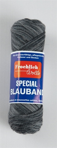 7445 Grå Print, Blauband fra Froehlich Wolle